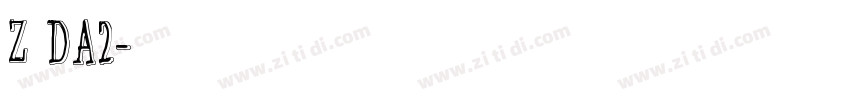 Z 邮政DA2字体转换